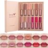 10 Pcs Matte Liquid Lipstick Set Contains Smooth Lip Lacquer Moisturizing Long Lasting Waterproof Velvet High Pigmented Lip Makeup Set For Women