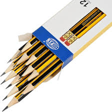 12-Piece HB Pencil Black/Yellow