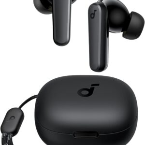 P20i Bluetooth Earphones, 10mm Drivers with Big Bass True Wireless Earbuds, 30H Playtime, IPX5, 2 Mics for AI Clear Calls, 22 Preset EQs, Customization via App Black+Gray