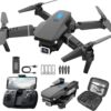 Foldable Quadcopter E88 Pro Max Drone with 4K Dual Camera for Adults, Remote Control Drone with Gesture Selfie, 3D Flips, Waypoint Flight, Altitude Hold, Long Control Range, Battery and Carrying Bag, Perfect Gift for Boys, Girls and Beginners