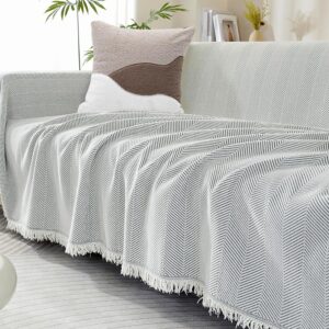 Double Sided Chenille Sofa Cover Throw Blanket