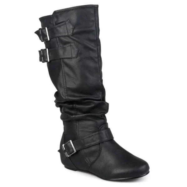 Buckle Detail Round Toe Boot