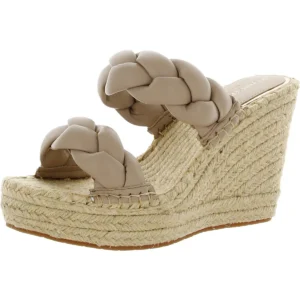 Women Medium Owen Braid Slip On Wedge , Tan