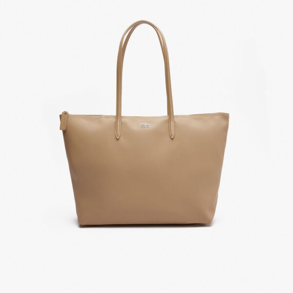 Lacoste Bag Medium Tote Bags for Women, Claret Women's Shoulder Bags, Lacoste Handbag