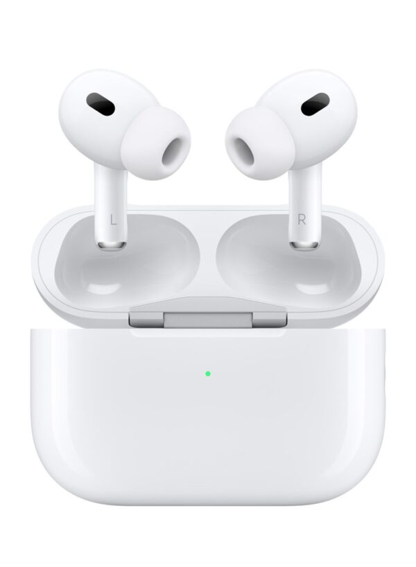 AirPods Pro 2 Wireless Earbuds, Bluetooth Headphones, Active Noise Cancellation, Hearing Aid Feature, Transparency, Personalized Spatial Audio, High-Fidelity Sound, H2 Chip, USB-C Charging White