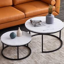 2 Story Center Coffee Table Living Room Office Conference Room Coffee Table Multifunctional Marble Veneer Wood Side Table Sofa Side Table Modern Coffee Table